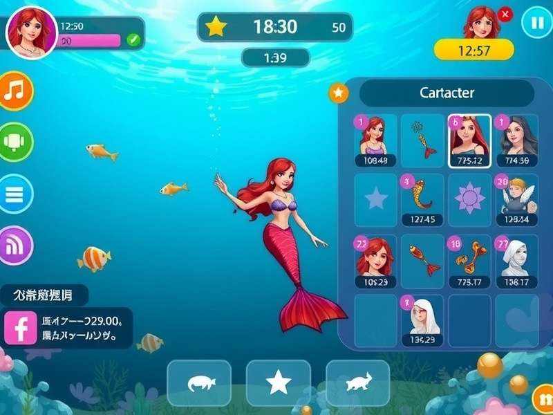Ginger Ocean Mermaid Tales character customization screen